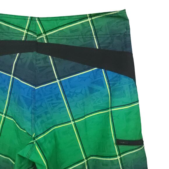 Salt Life Men's Vapor Stretch Board Shorts Size 36 SLX-QD Green Summer Beachy - Picture 12 of 13